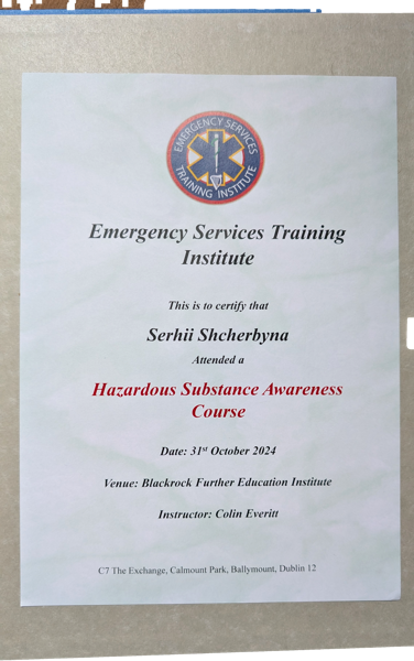 Emergency Services Training Institute — Hazardous Substance Awareness