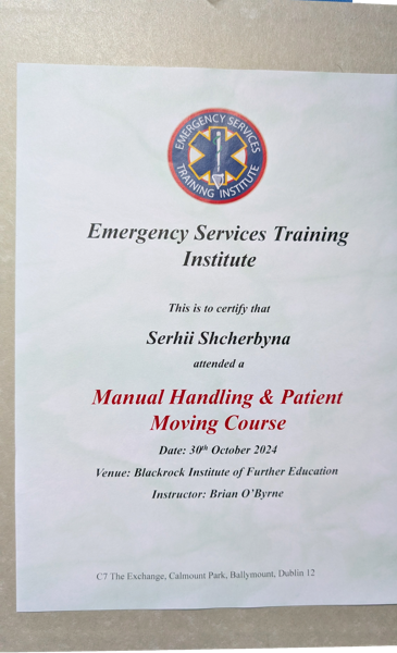 Emergency Services Training Institute — Manual Handling & Patient Moving